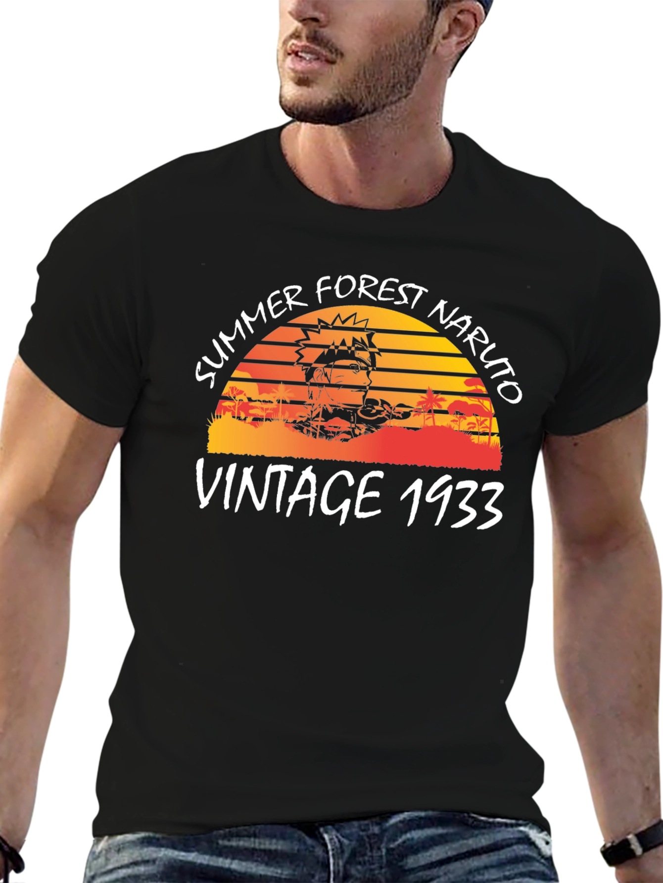 Vintage Naruto Summer Forest 1933 T-Shirt