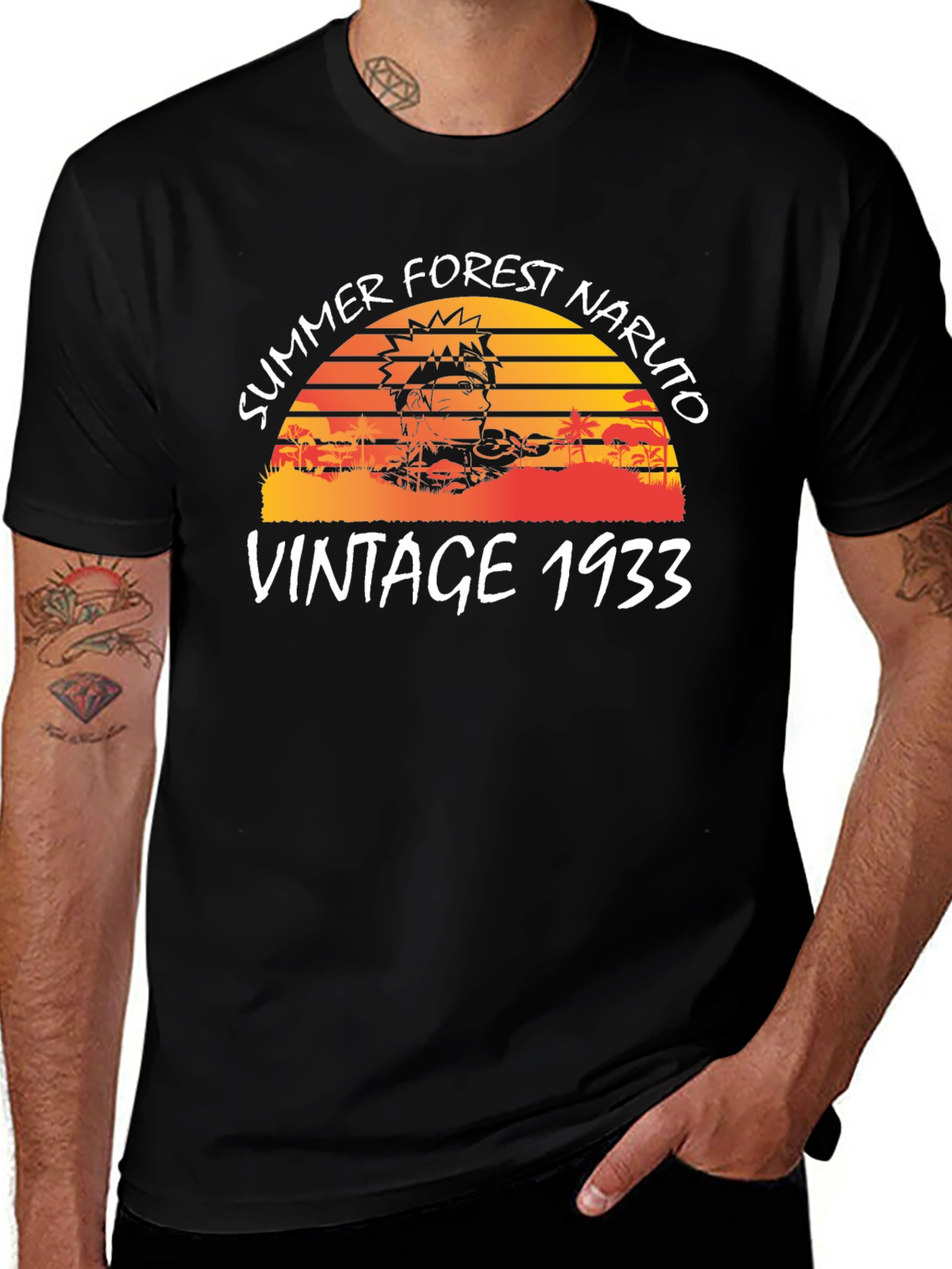 Vintage Naruto Summer Forest 1933 T-Shirt