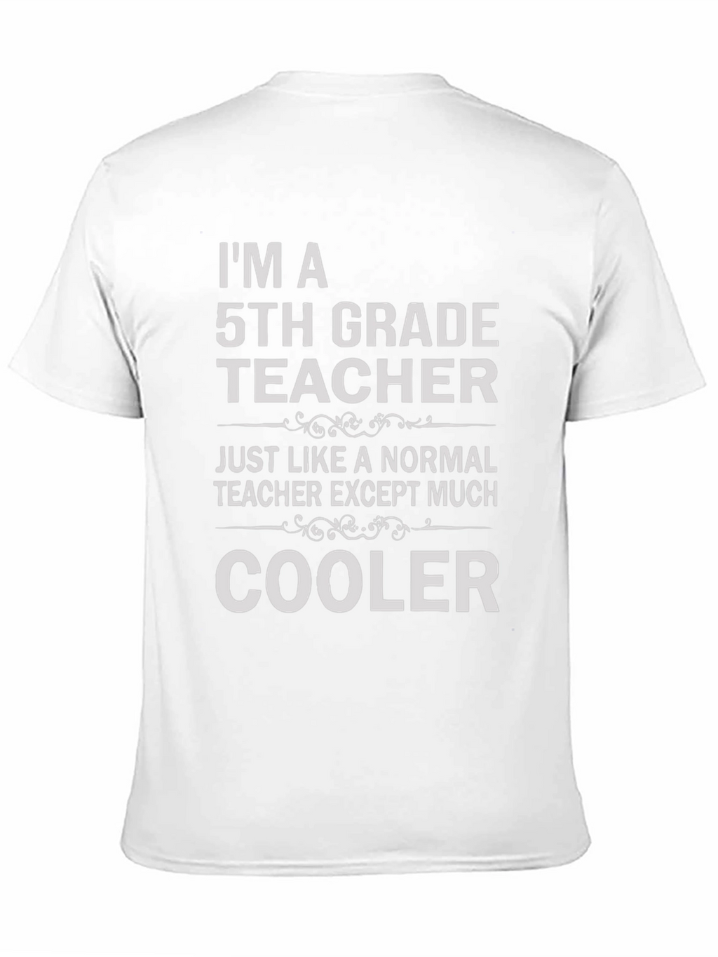 Cool 5th Grade Teacher Black T-Shirt