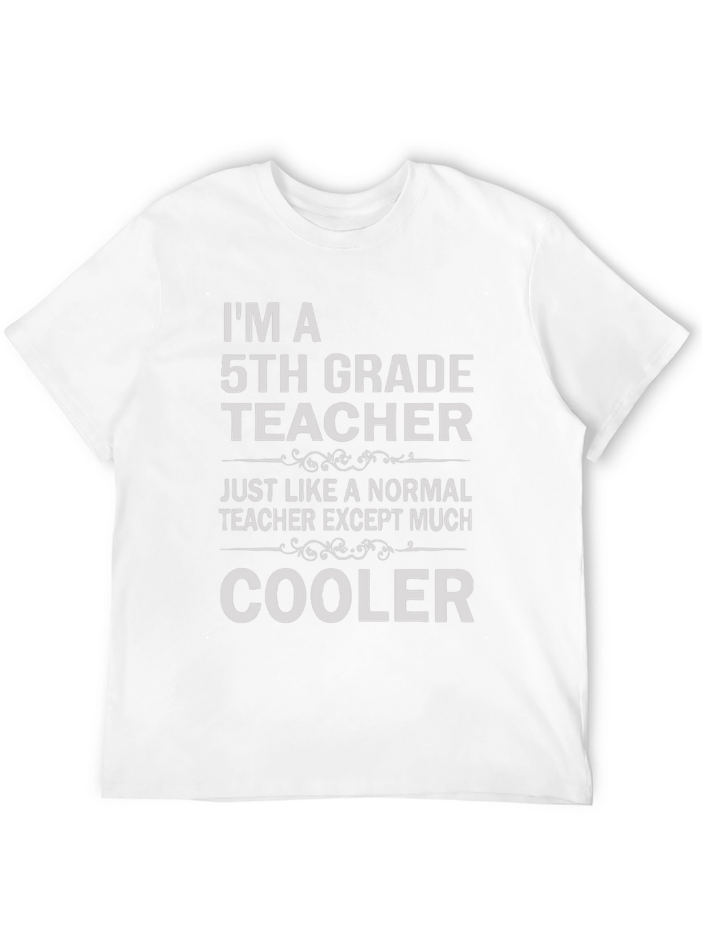Cool 5th Grade Teacher Black T-Shirt