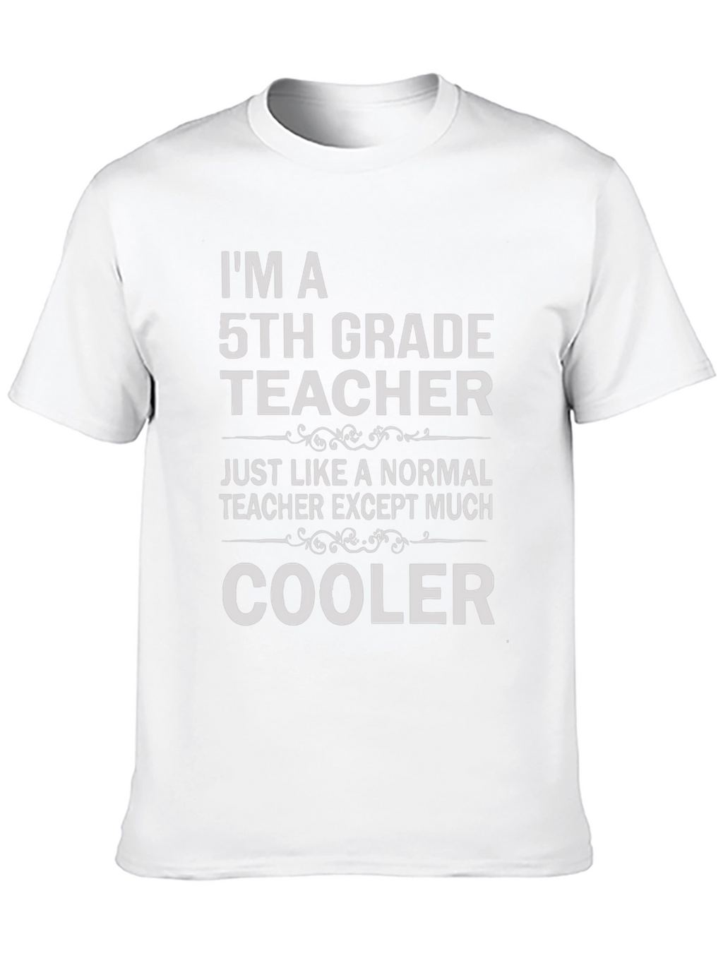 Cool 5th Grade Teacher Black T-Shirt