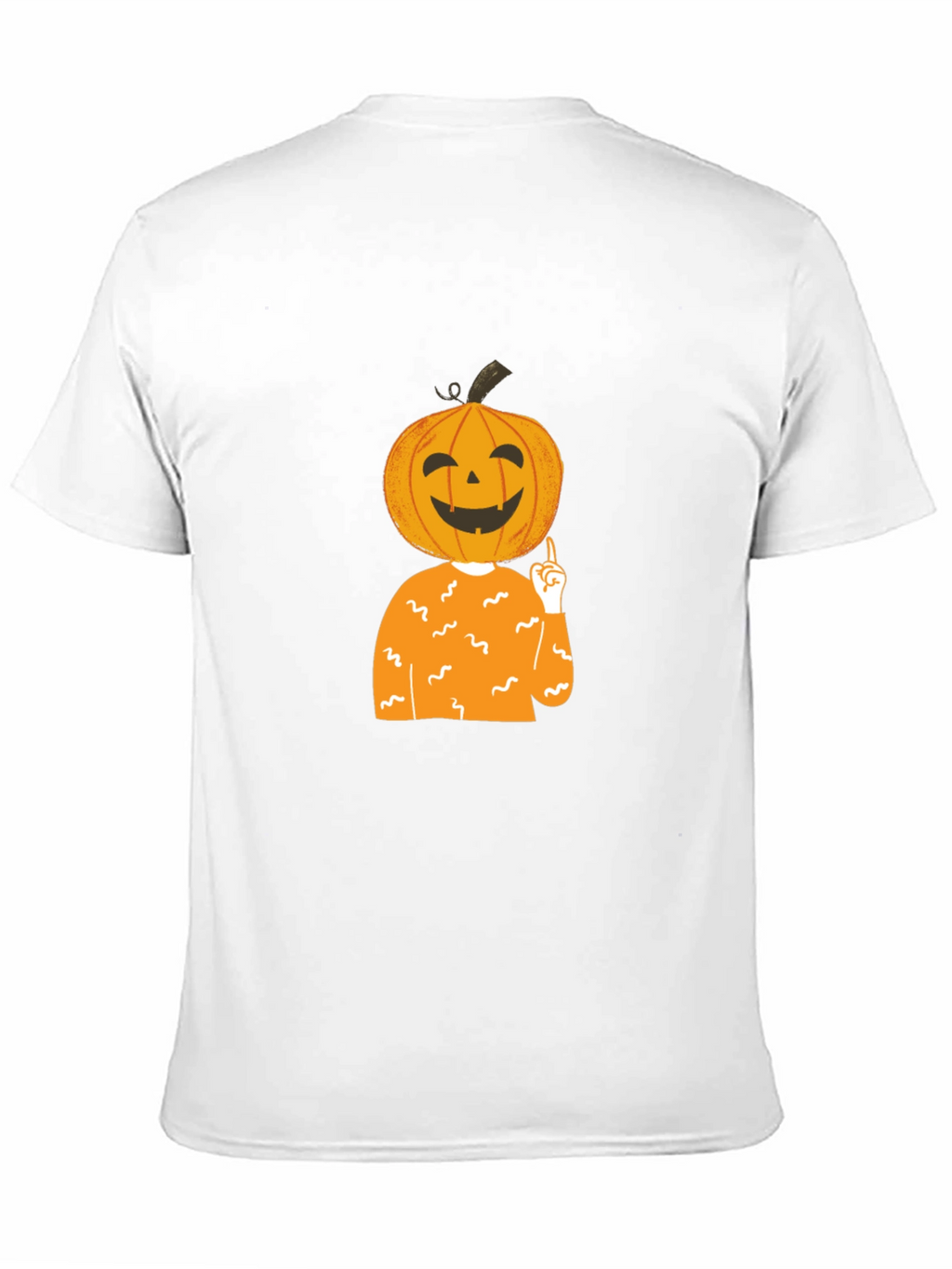 Pumpkin Head Halloween T-Shirt - Black