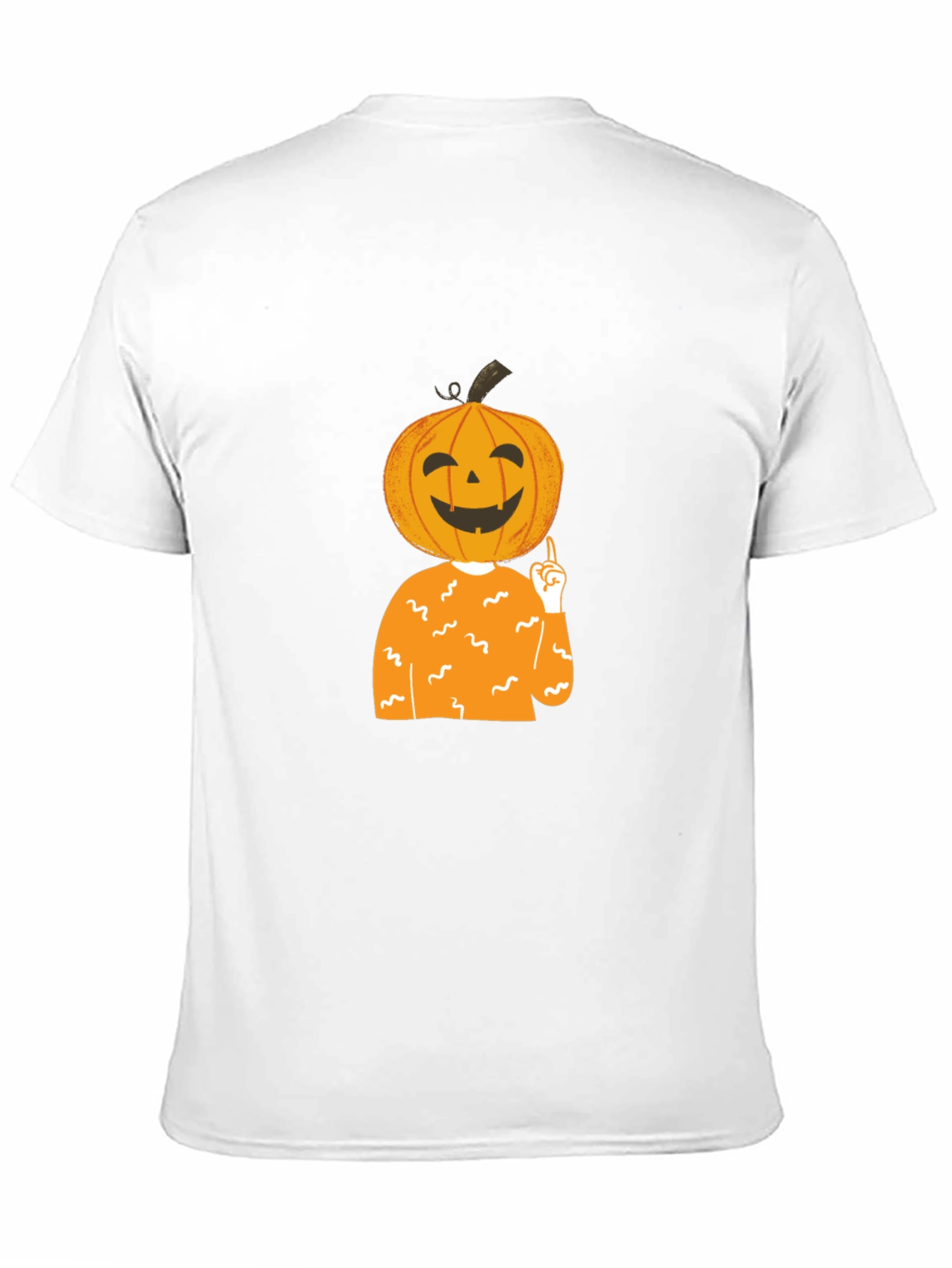 Pumpkin Head Halloween T-Shirt - Black