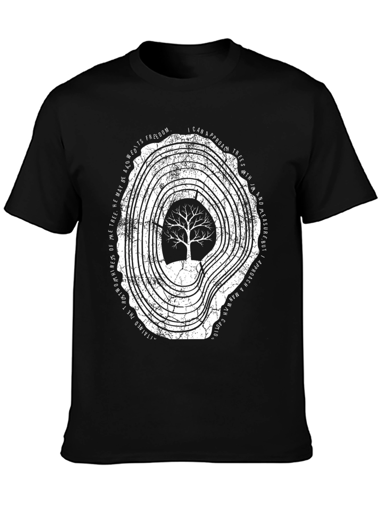 Tree Ring Graphic Tee - Nature Inspired Menswear