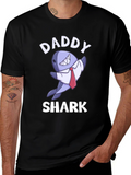 Daddy Shark Graphic Tee - Funny Fathers Day Shirt