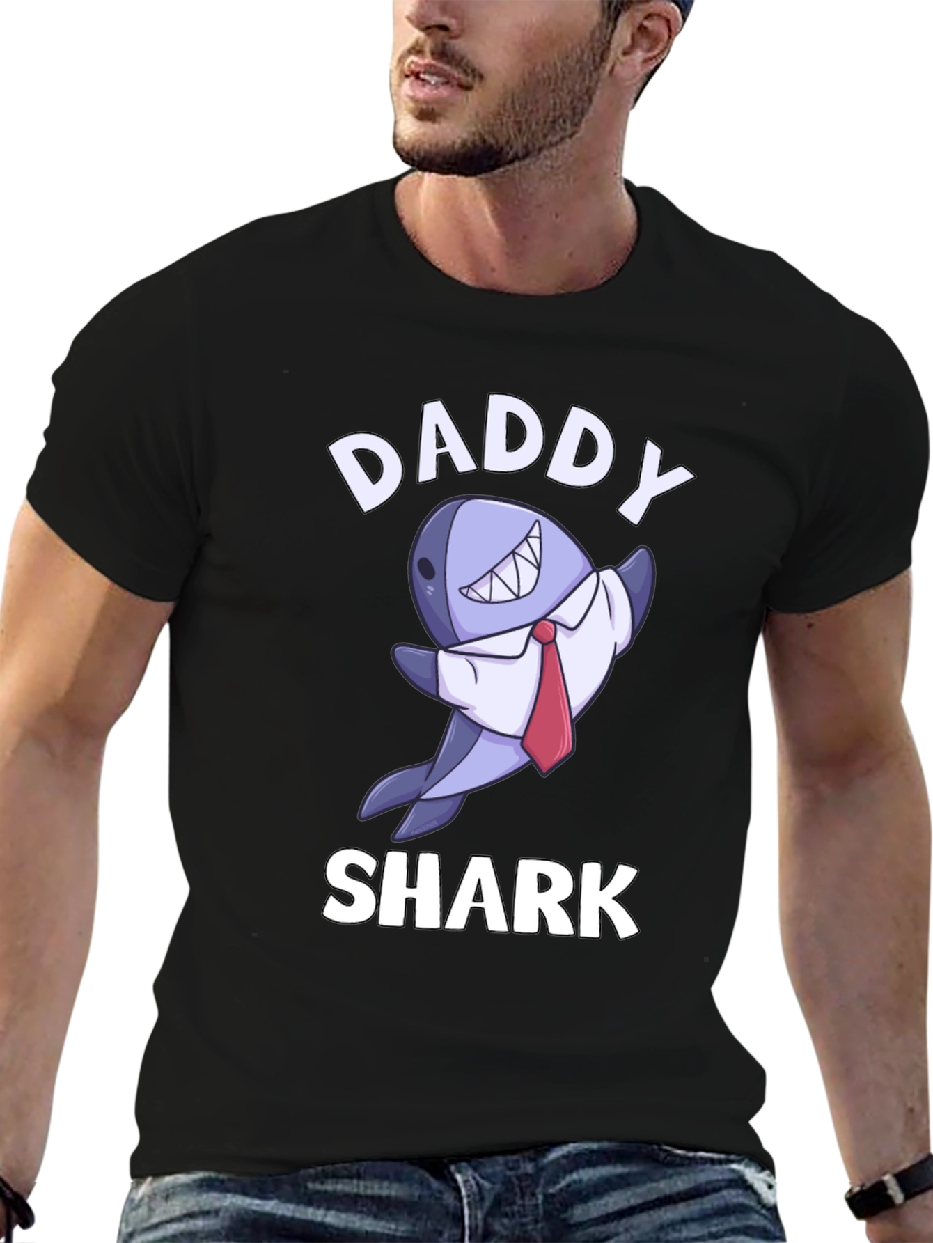 Daddy Shark Graphic Tee - Funny Fathers Day Shirt