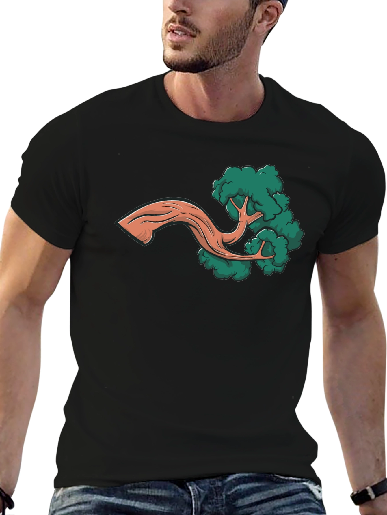 Bonsai Tree Graphic Tee - Nature Inspired Design