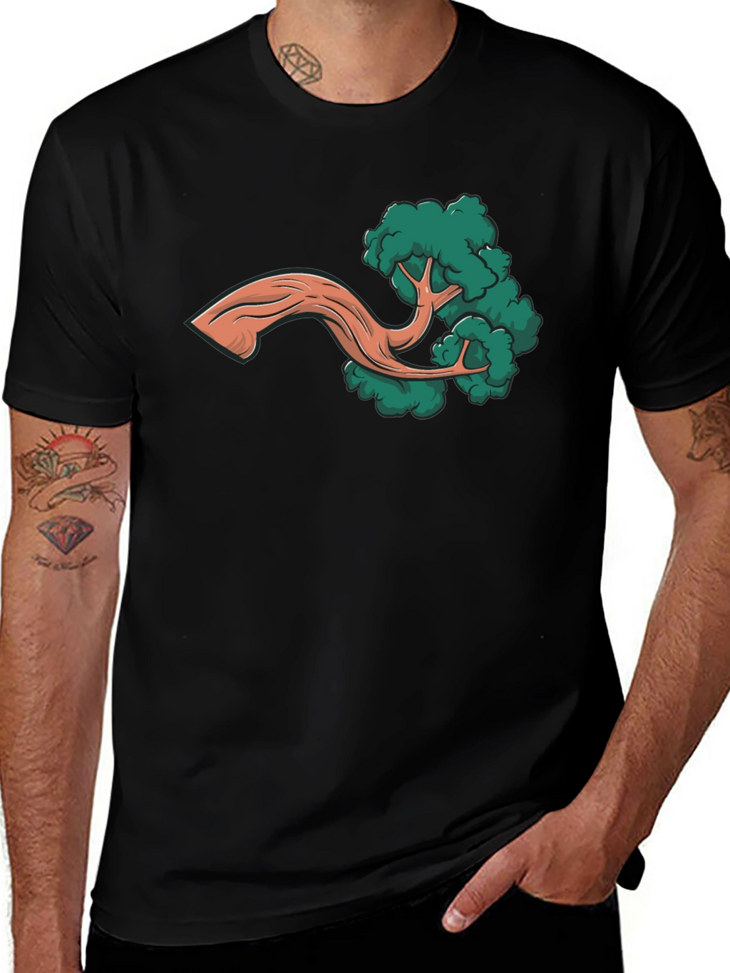 Bonsai Tree Graphic Tee - Nature Inspired Design
