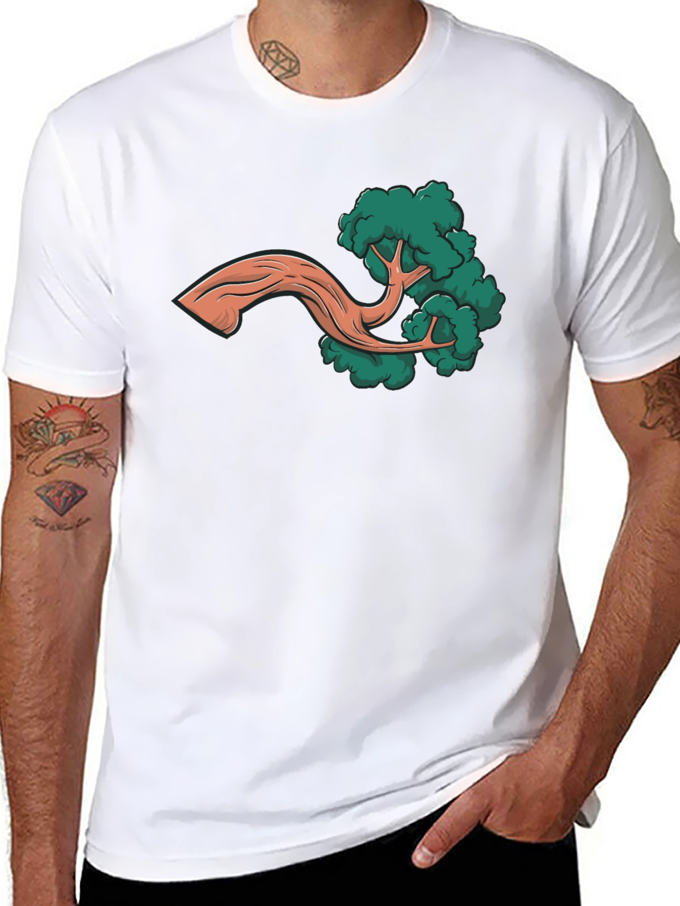 Bonsai Tree Graphic Tee - Nature Inspired Design
