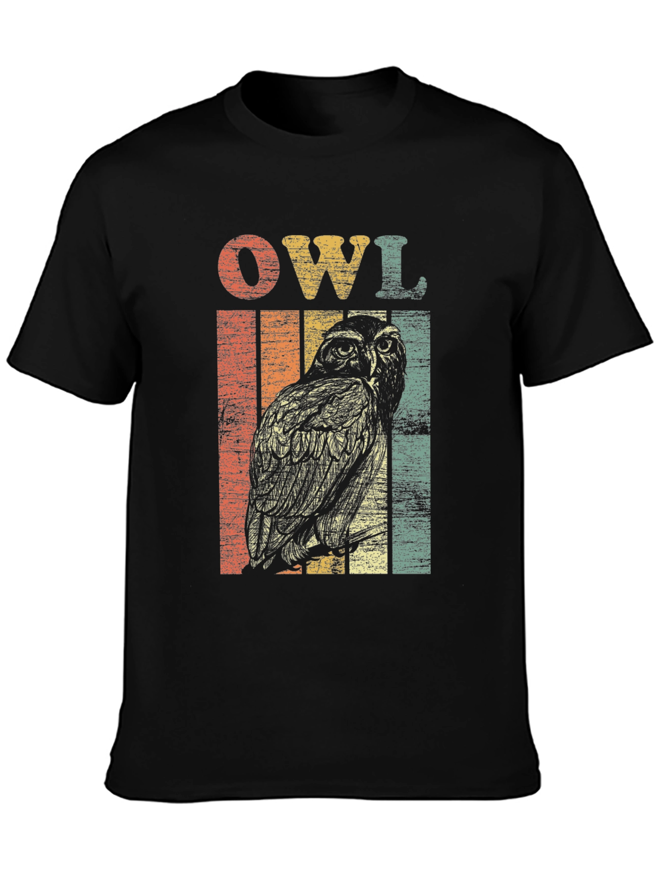 Retro Owl Graphic T-Shirt - Vintage Style