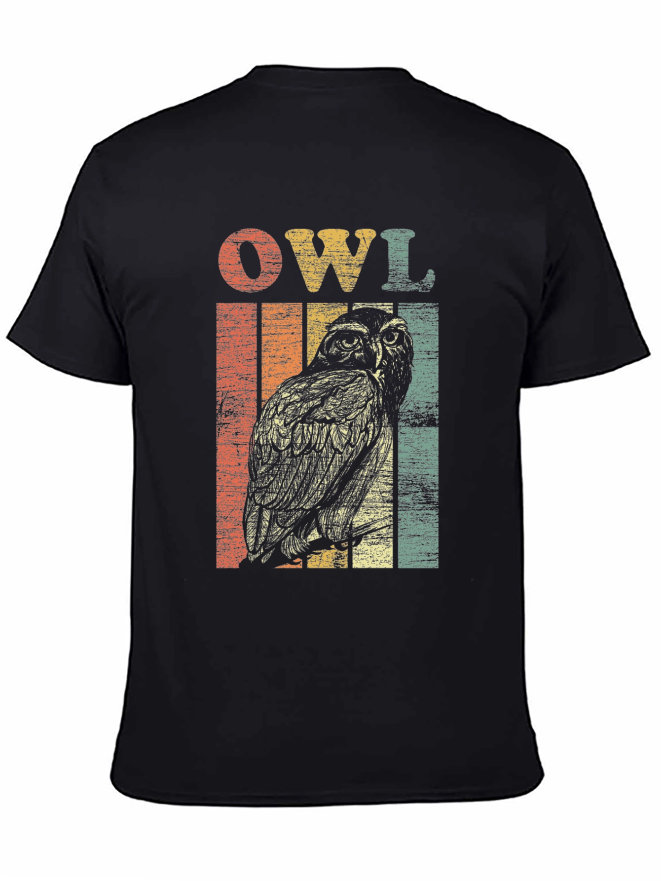 Retro Owl Graphic T-Shirt - Vintage Style