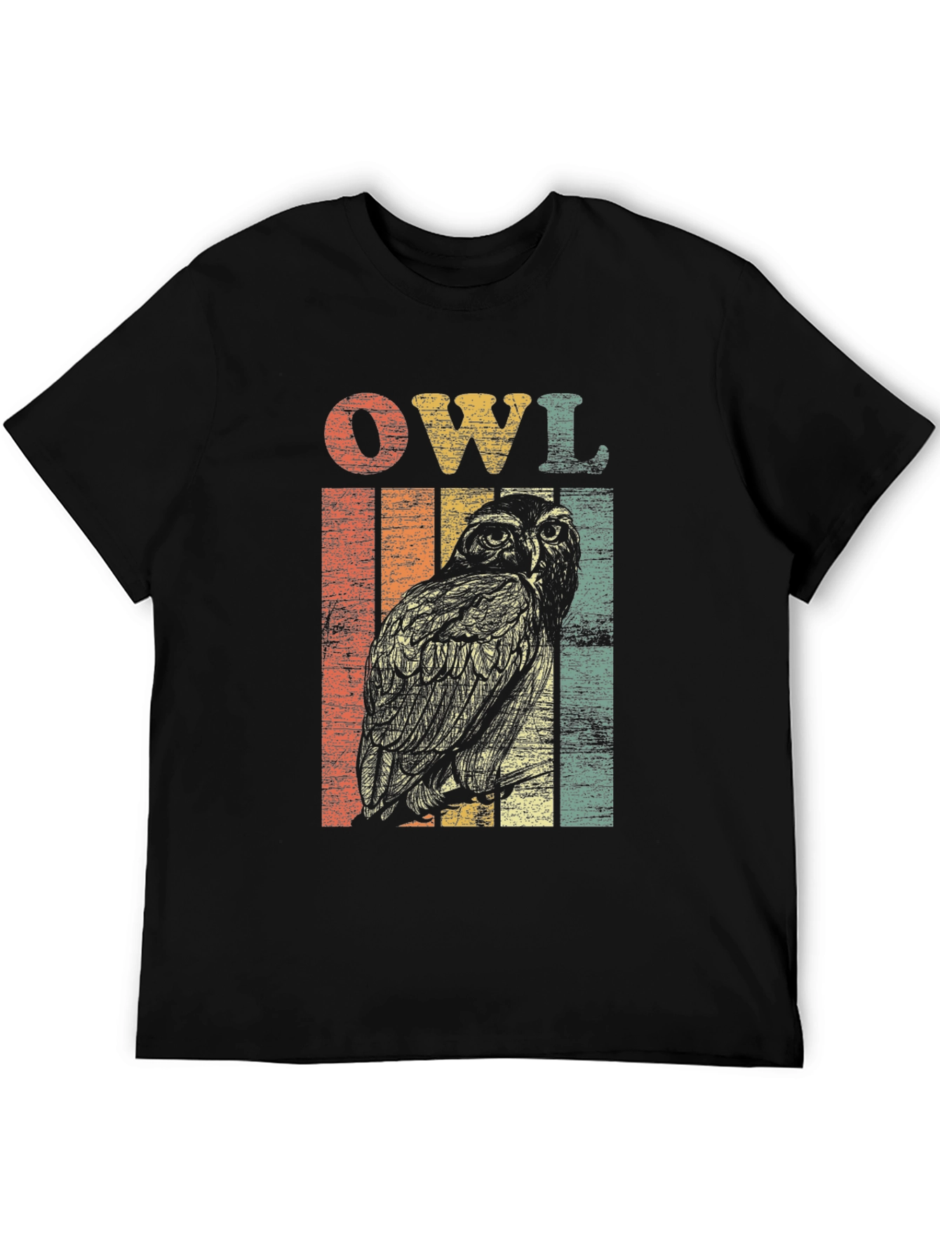 Retro Owl Graphic T-Shirt - Vintage Style