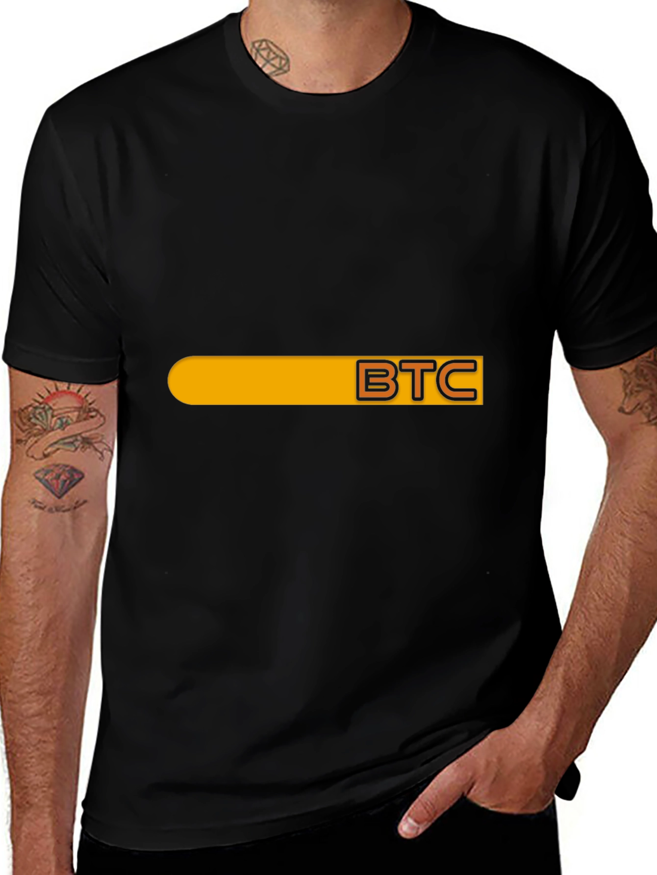 Bitcoin BTC Crypto T-Shirt - Black