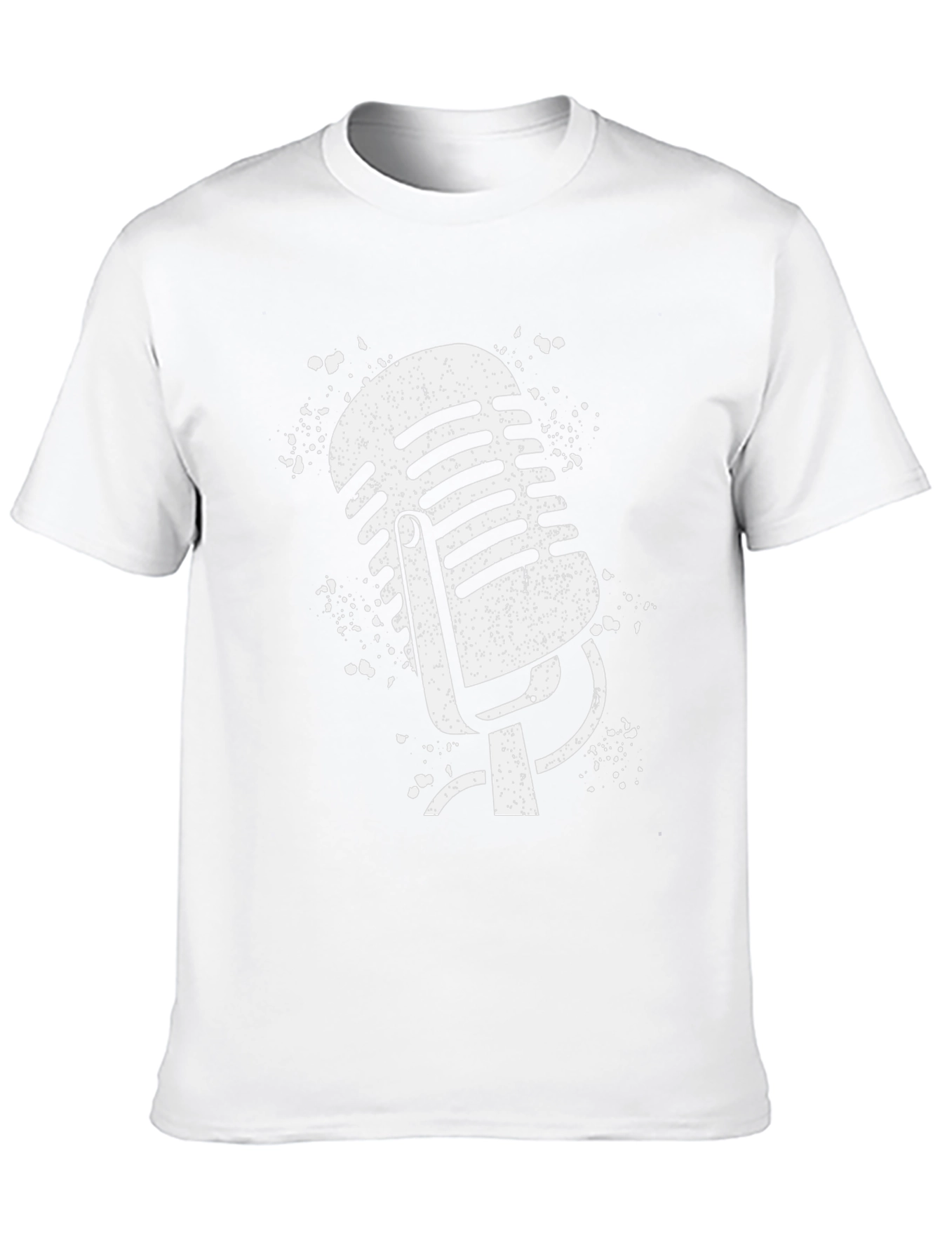 Retro Microphone Graphic Tee - Classic Music Lover Shirt