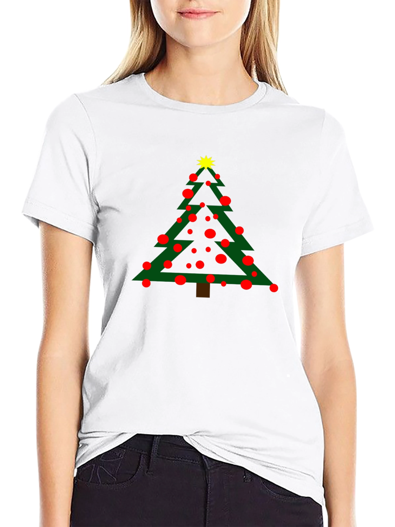 Festive Christmas Tree Graphic Tee - Holiday Cheer!