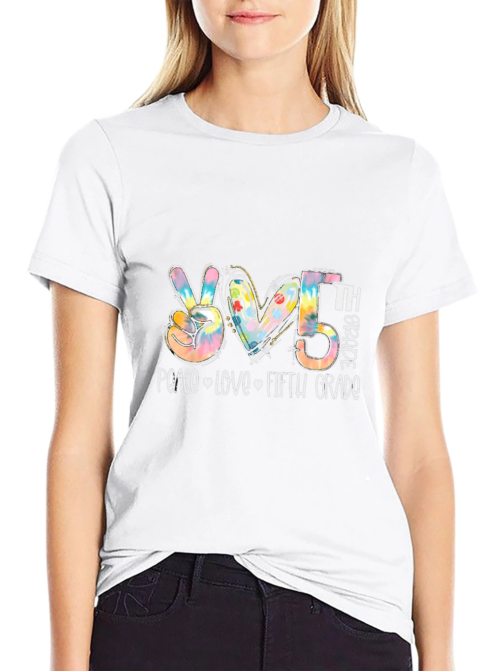Peace Love Fifth Grade T-Shirt