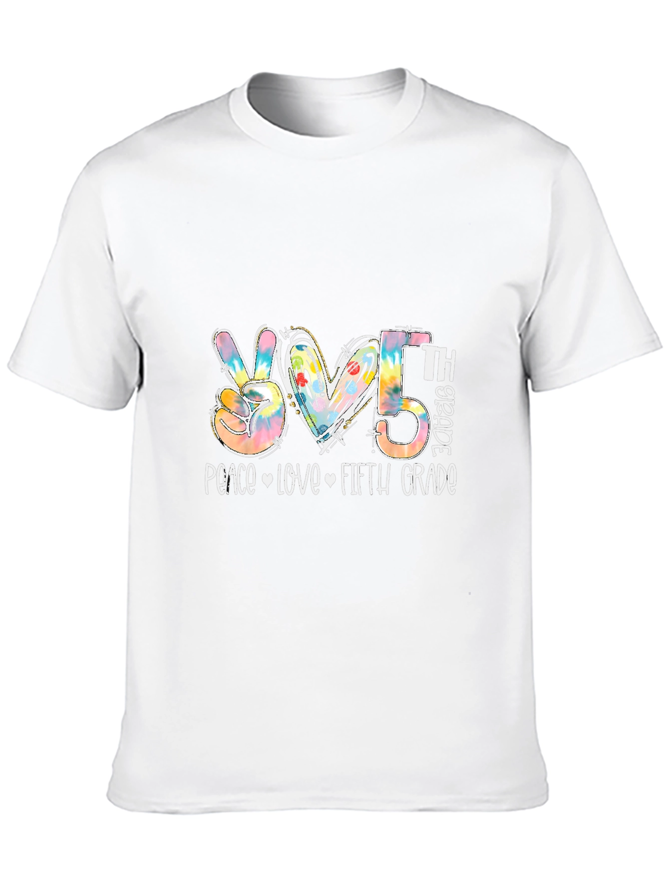 Peace Love Fifth Grade T-Shirt