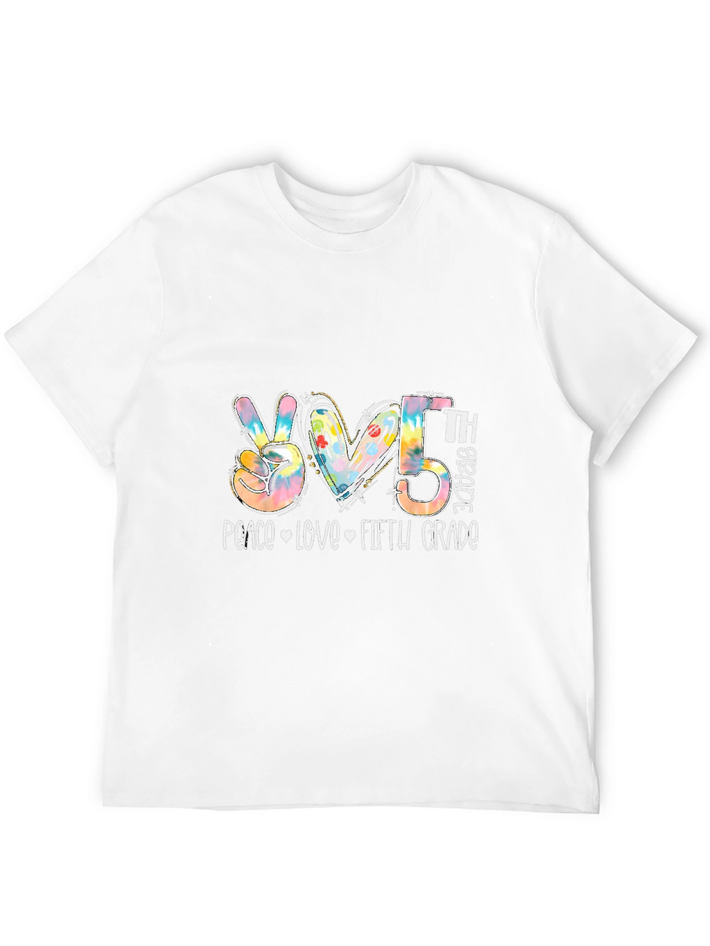 Peace Love Fifth Grade T-Shirt