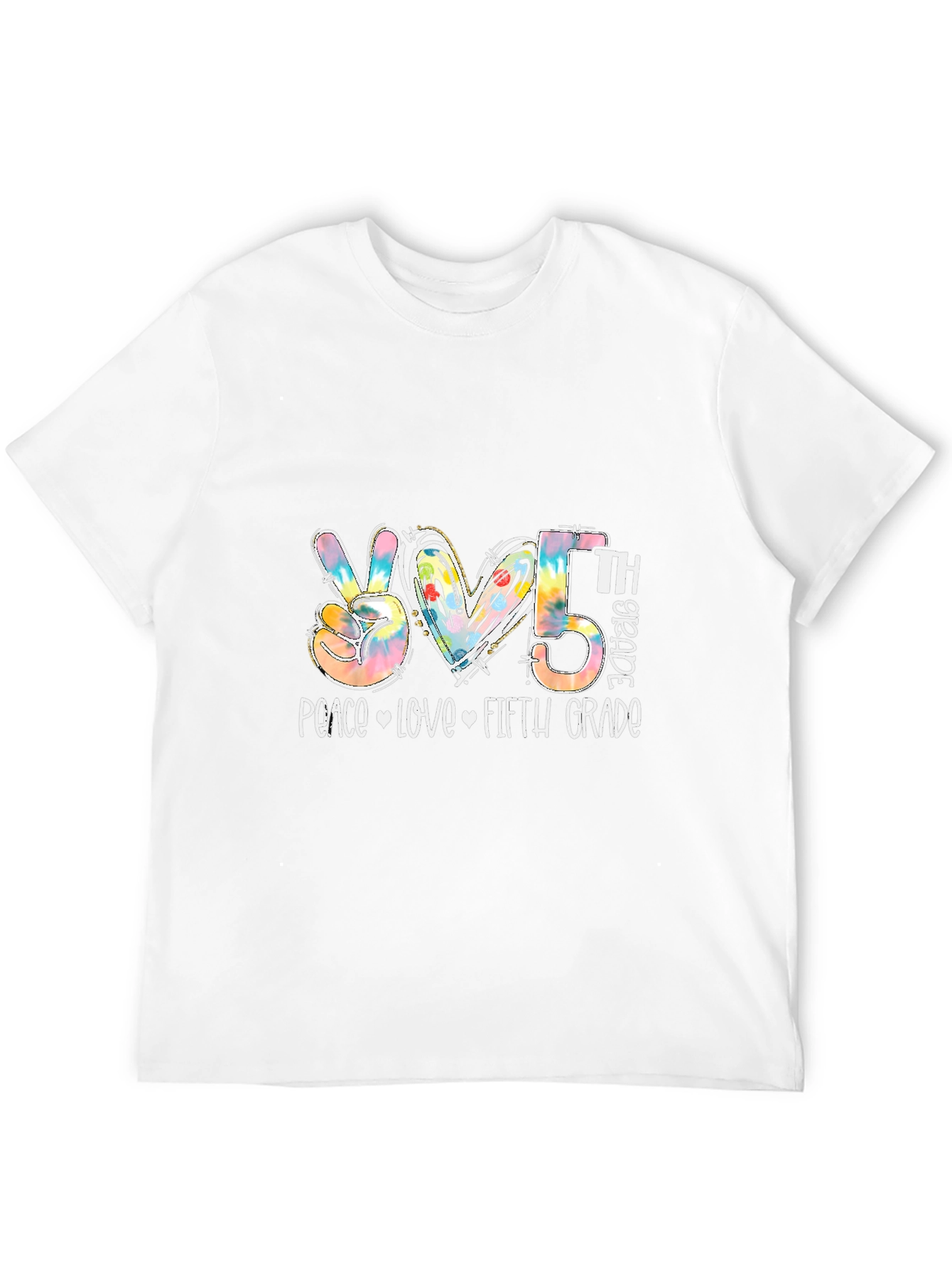Peace Love Fifth Grade T-Shirt