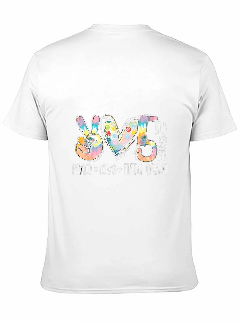 Peace Love Fifth Grade T-Shirt