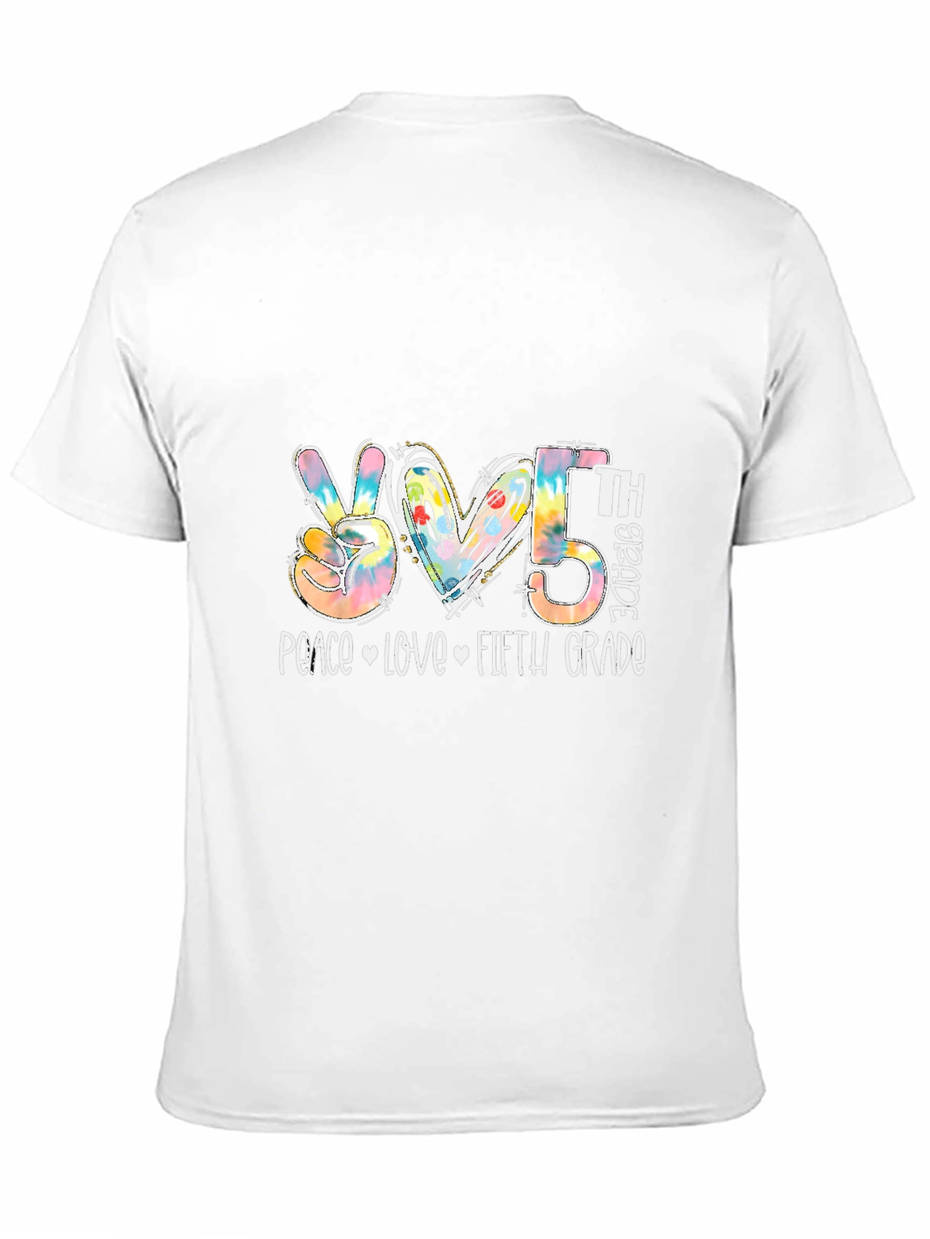 Peace Love Fifth Grade T-Shirt