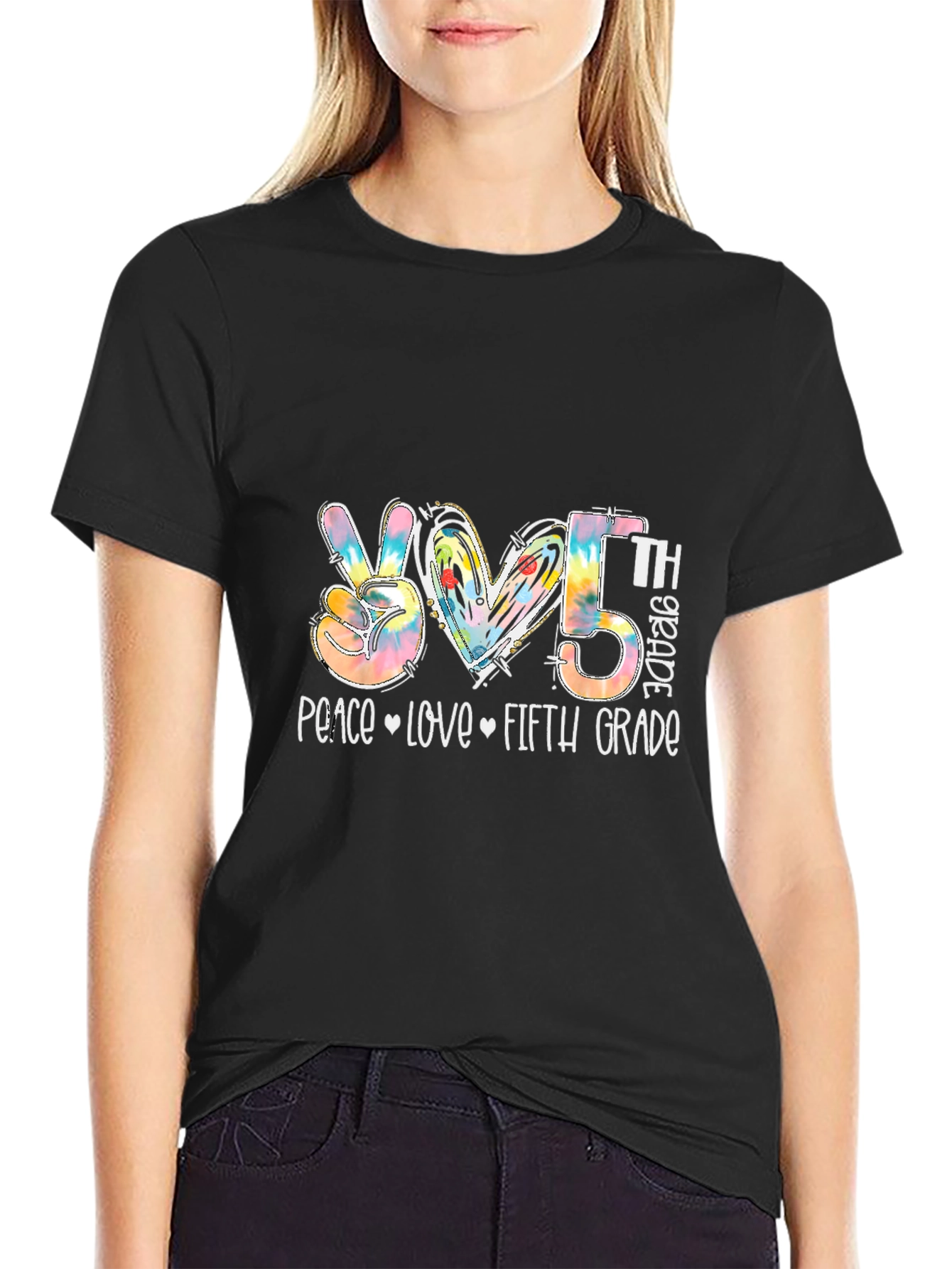 Peace Love Fifth Grade T-Shirt