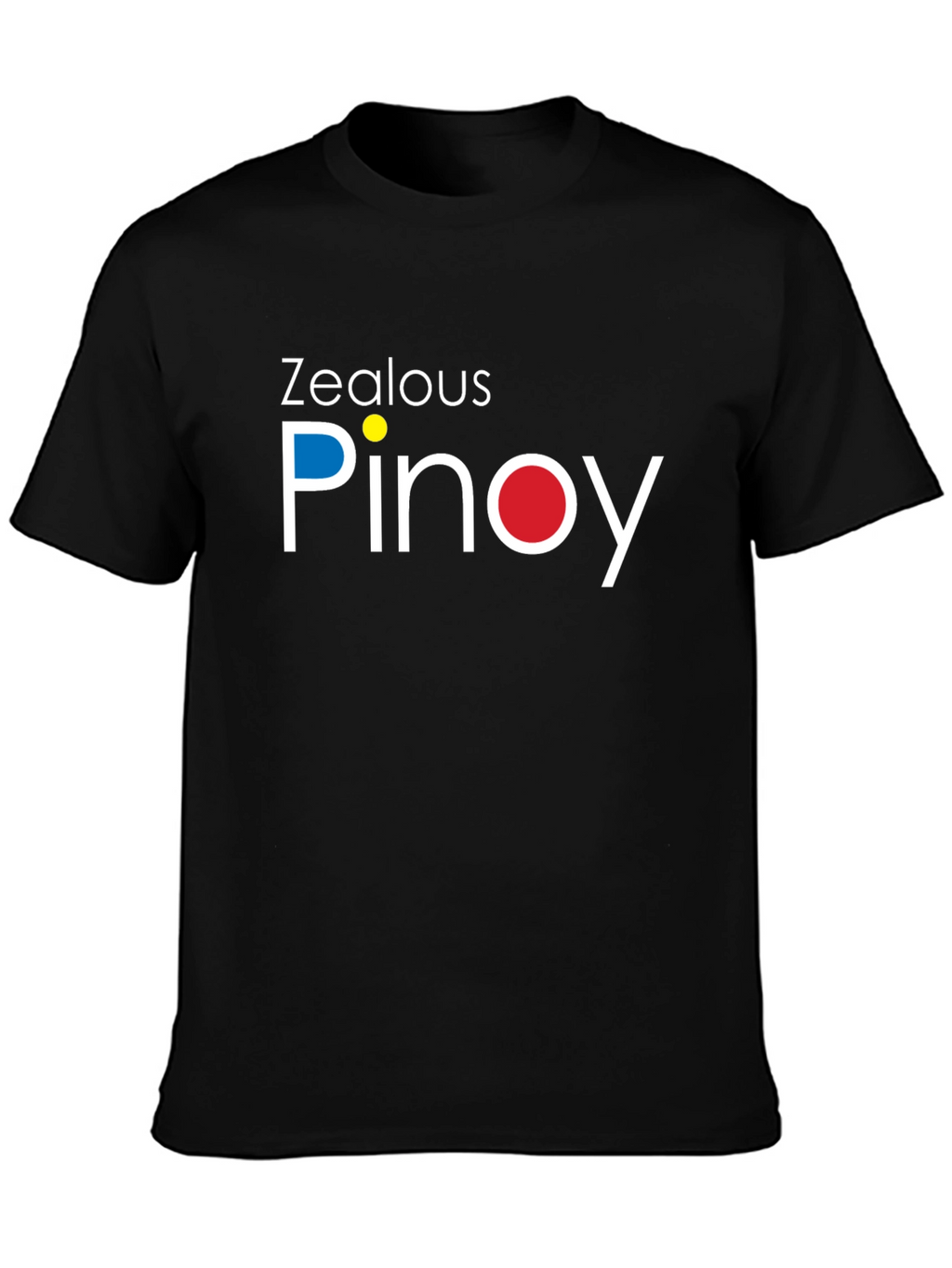 Zealous Pinoy T-Shirt - Black Crew Neck Graphic Tee