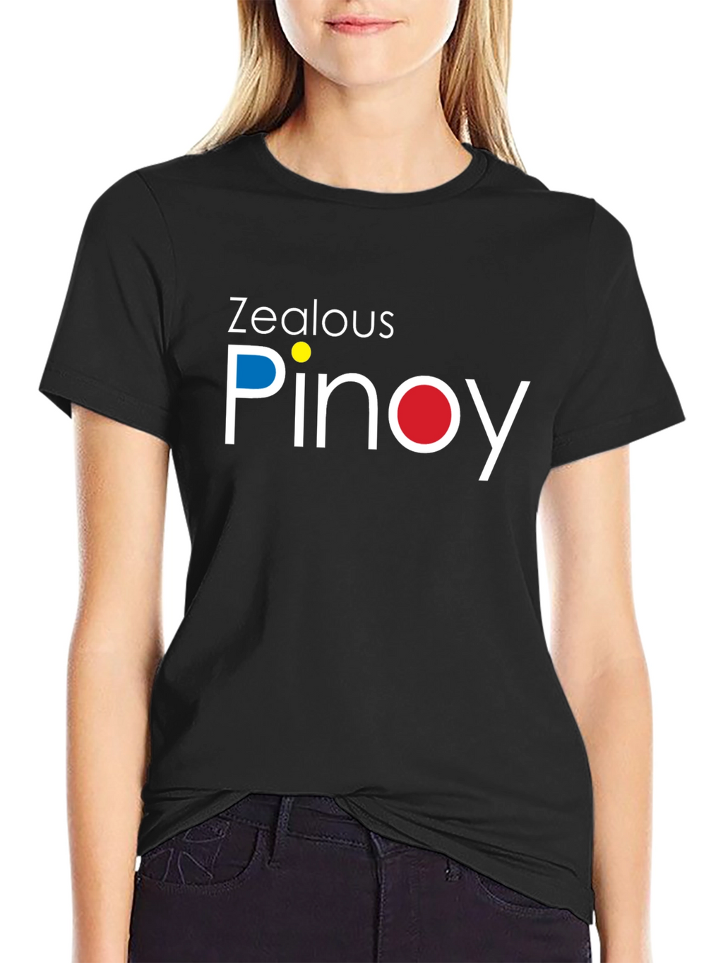 Zealous Pinoy T-Shirt - Black Crew Neck Graphic Tee