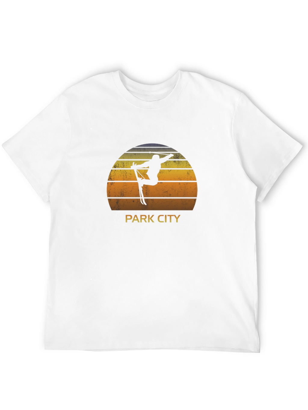 Park City Skiing T-Shirt - Sunset Design