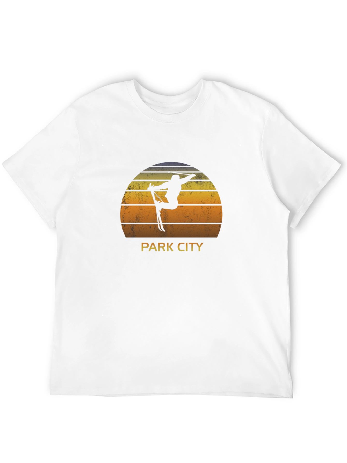 Park City Skiing T-Shirt - Sunset Design