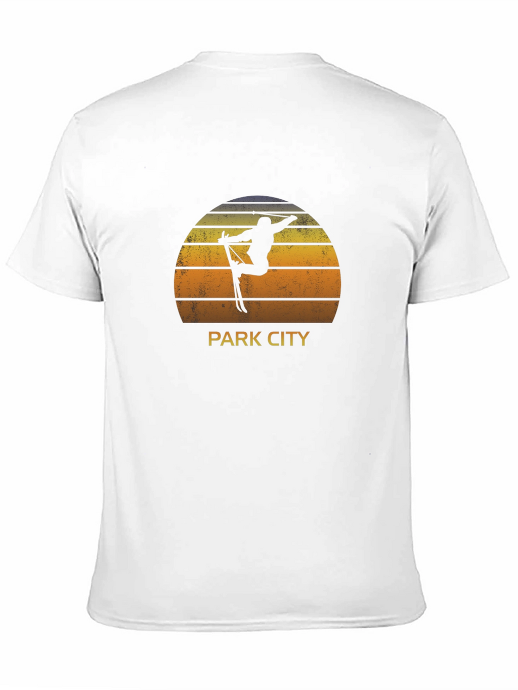 Park City Skiing T-Shirt - Sunset Design