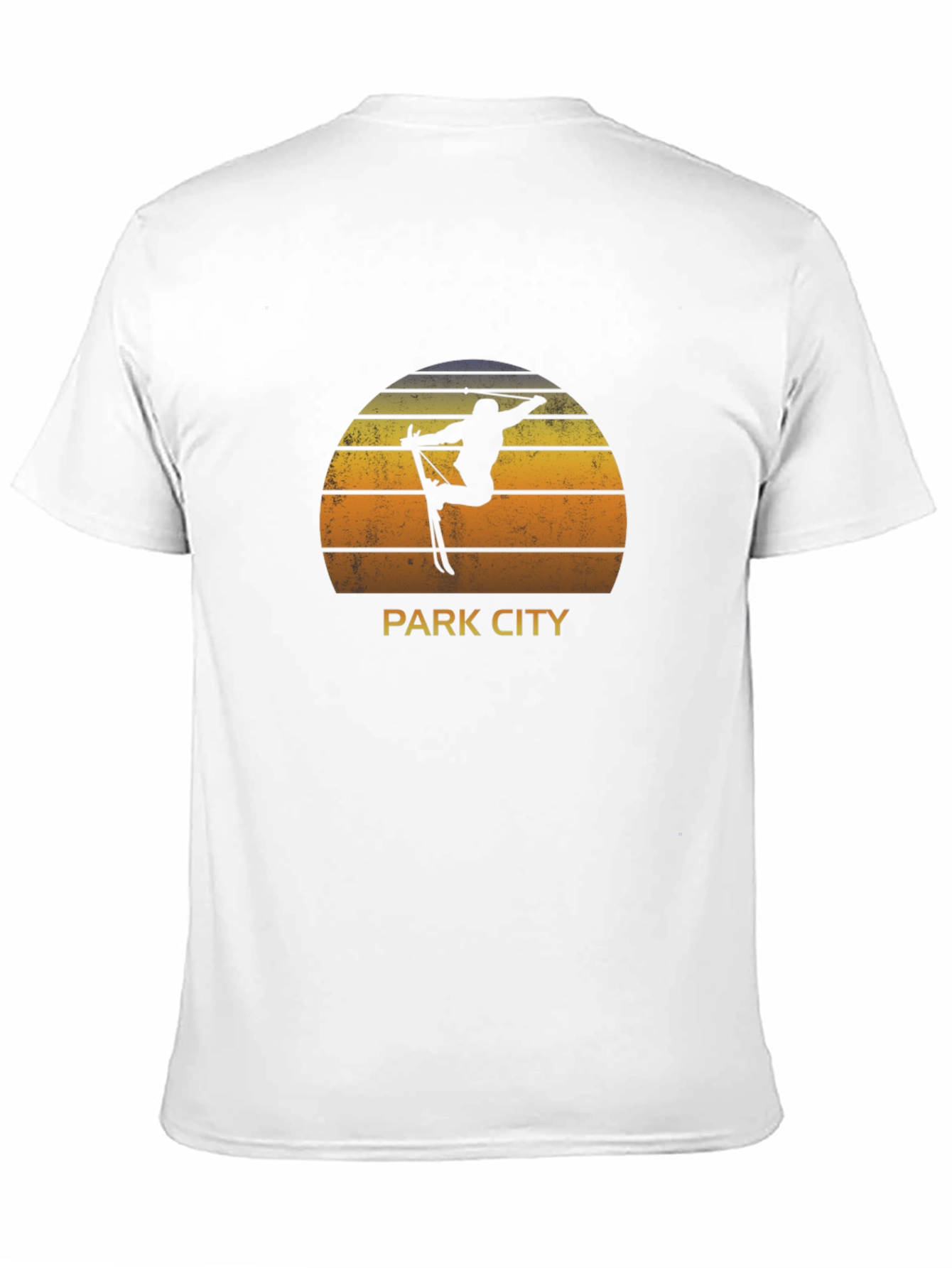 Park City Skiing T-Shirt - Sunset Design