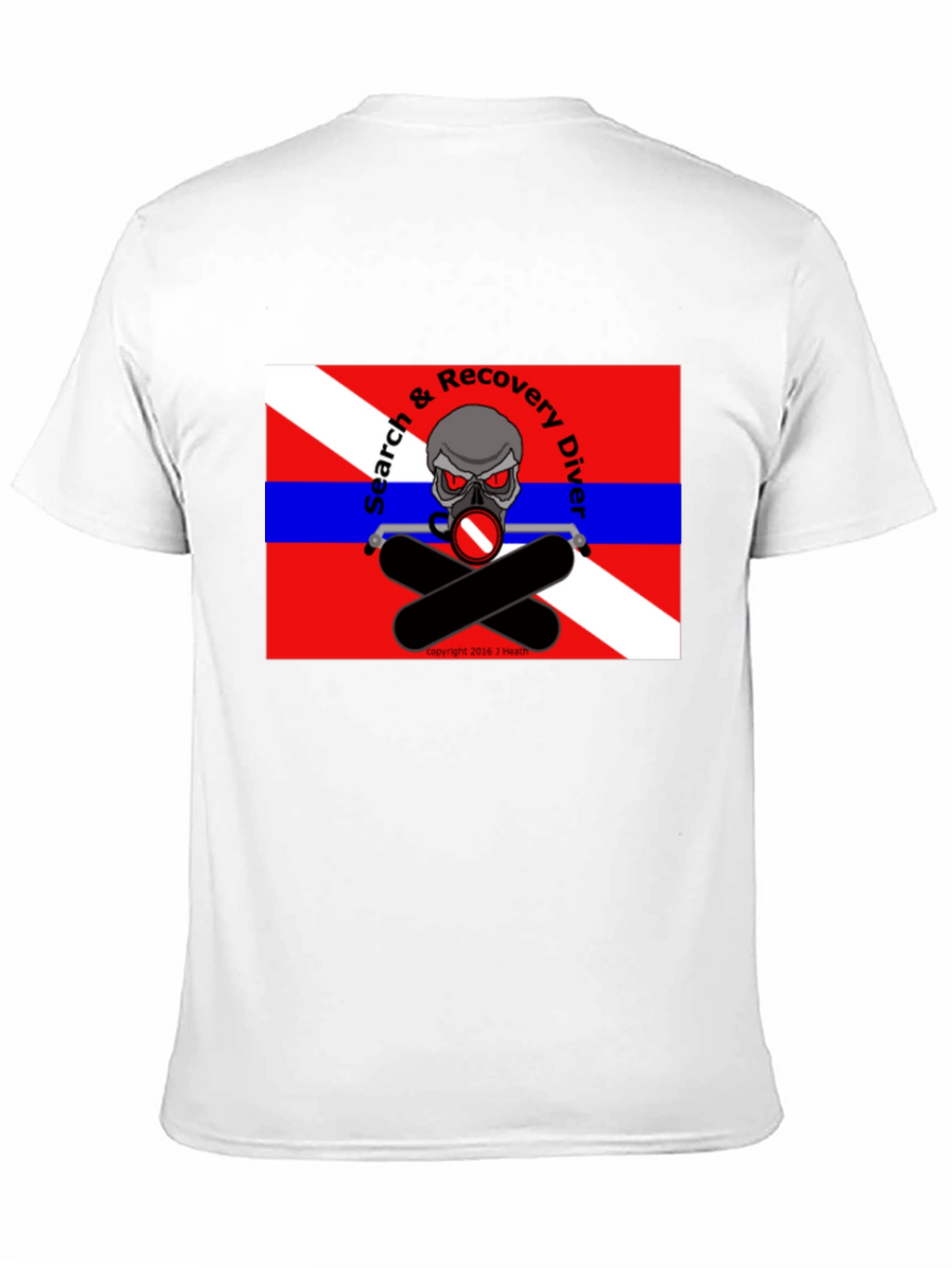 Search & Recovery Diver Skull T-Shirt