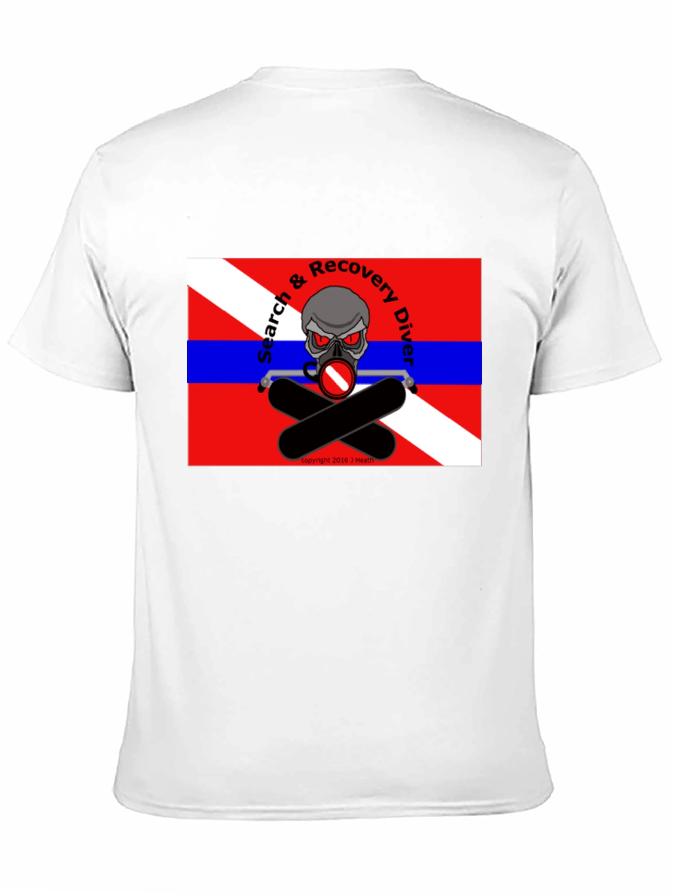 Search & Recovery Diver Skull T-Shirt
