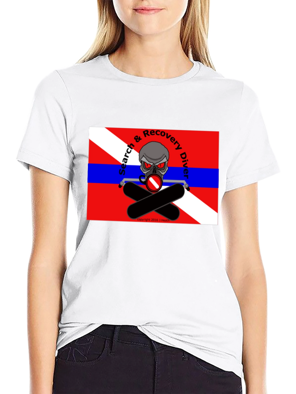Search & Recovery Diver Skull T-Shirt