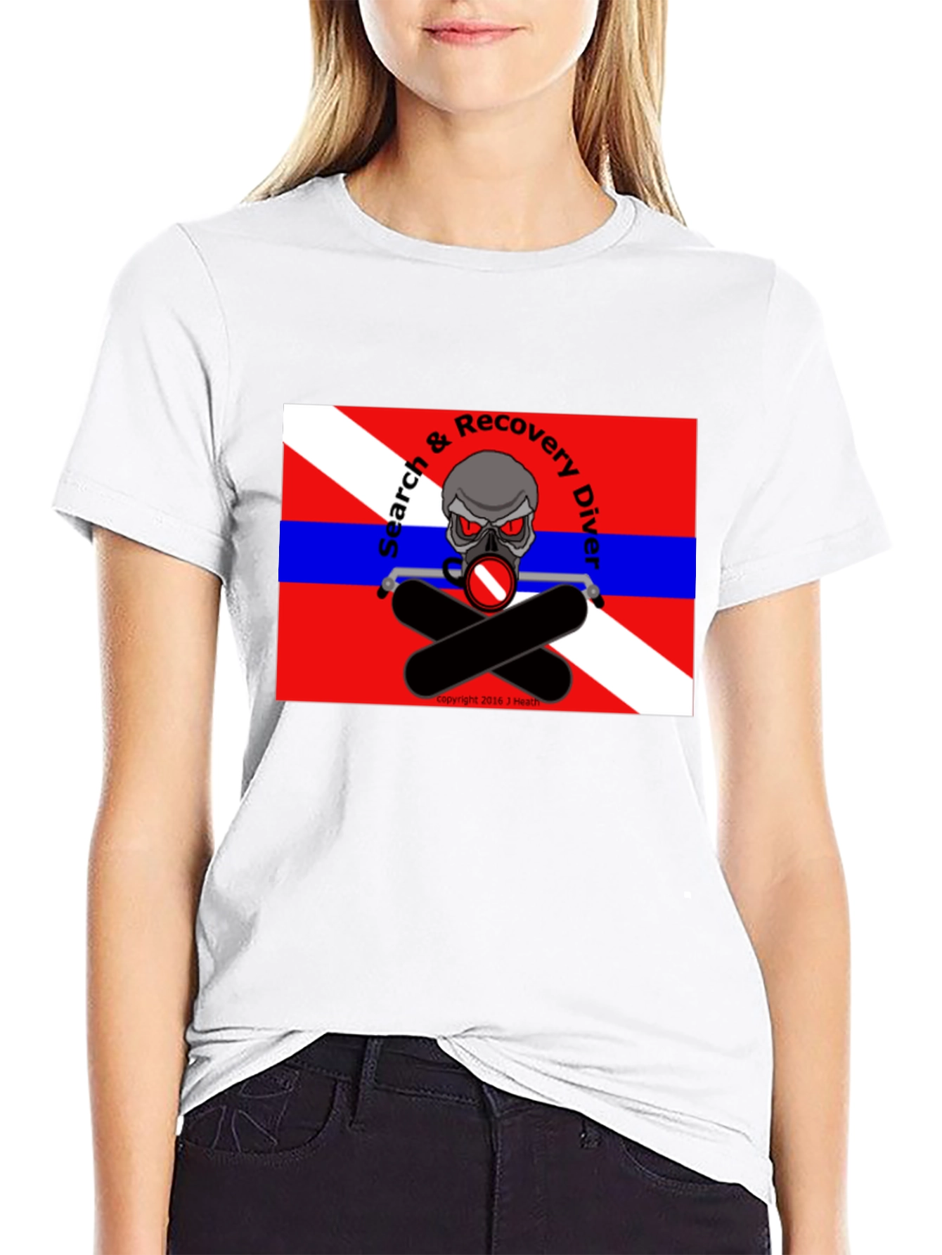 Search & Recovery Diver Skull T-Shirt