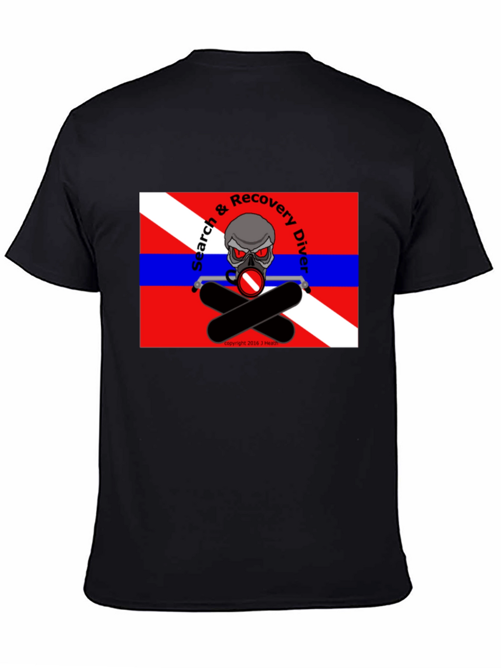 Search & Recovery Diver Skull T-Shirt