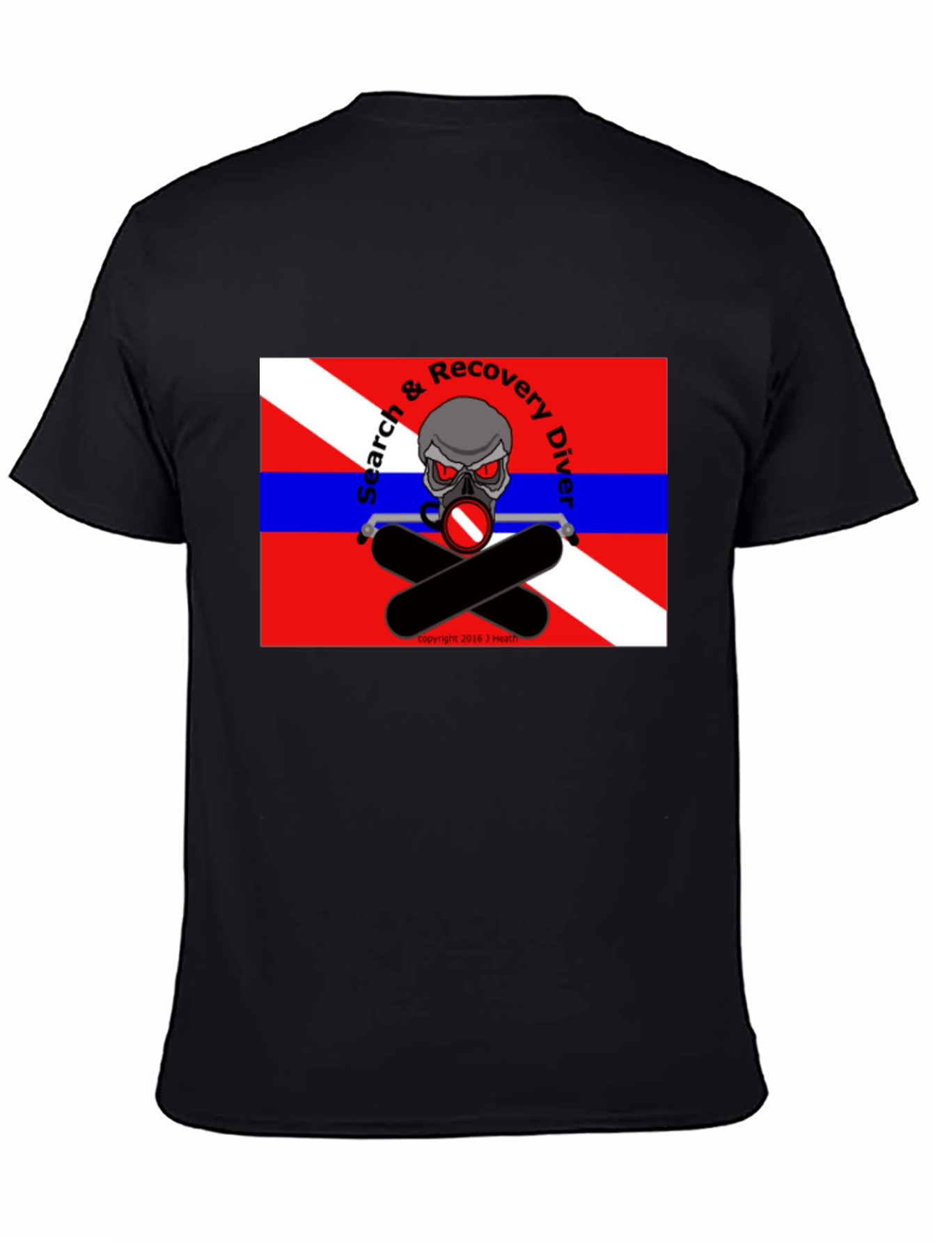 Search & Recovery Diver Skull T-Shirt