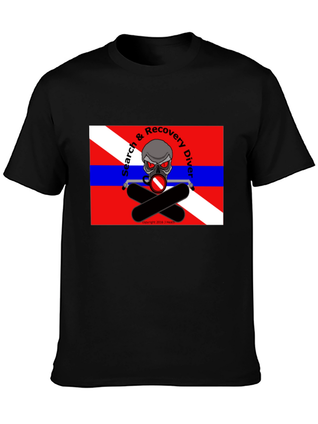Search & Recovery Diver Skull T-Shirt