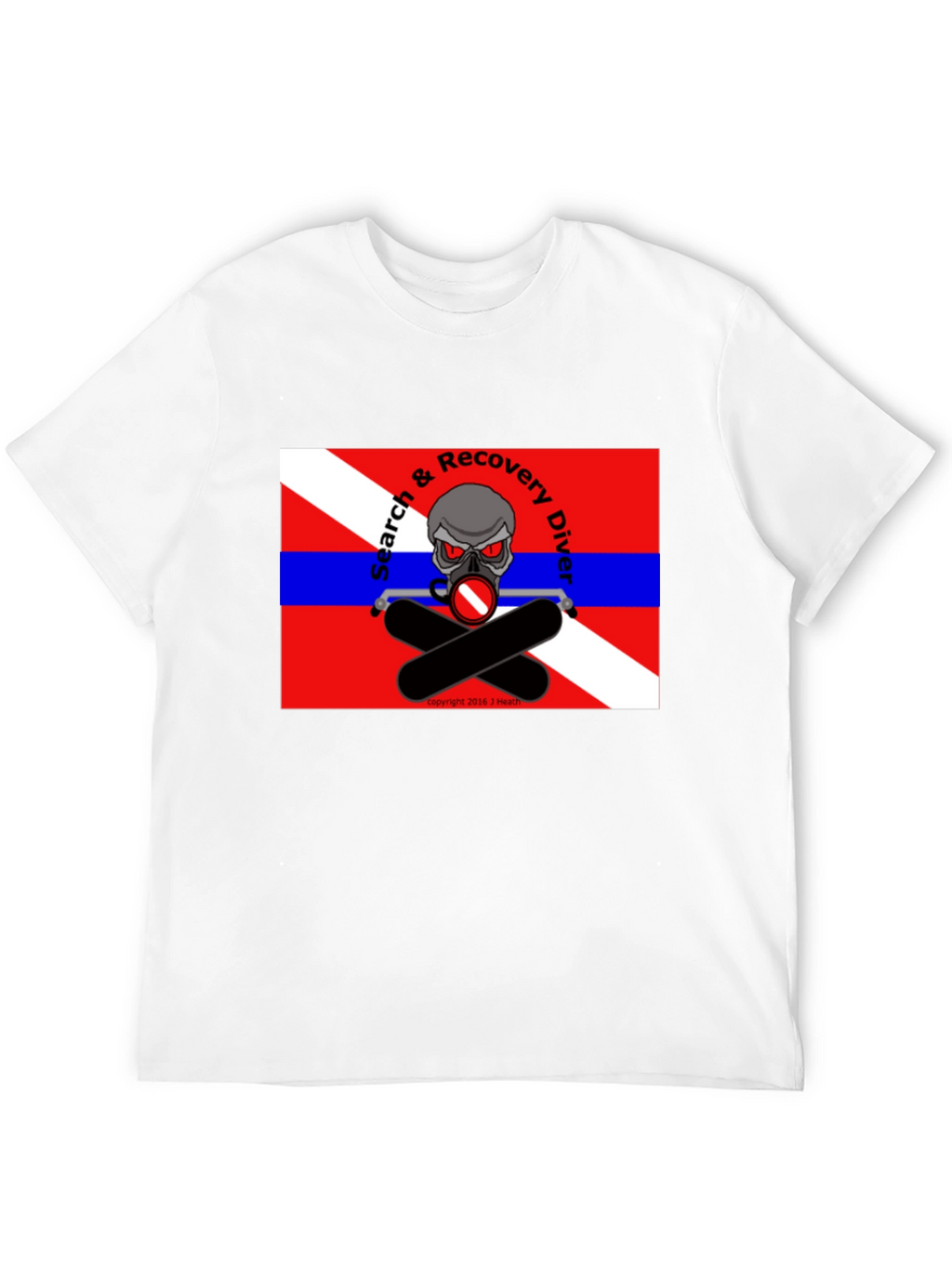 Search & Recovery Diver Skull T-Shirt