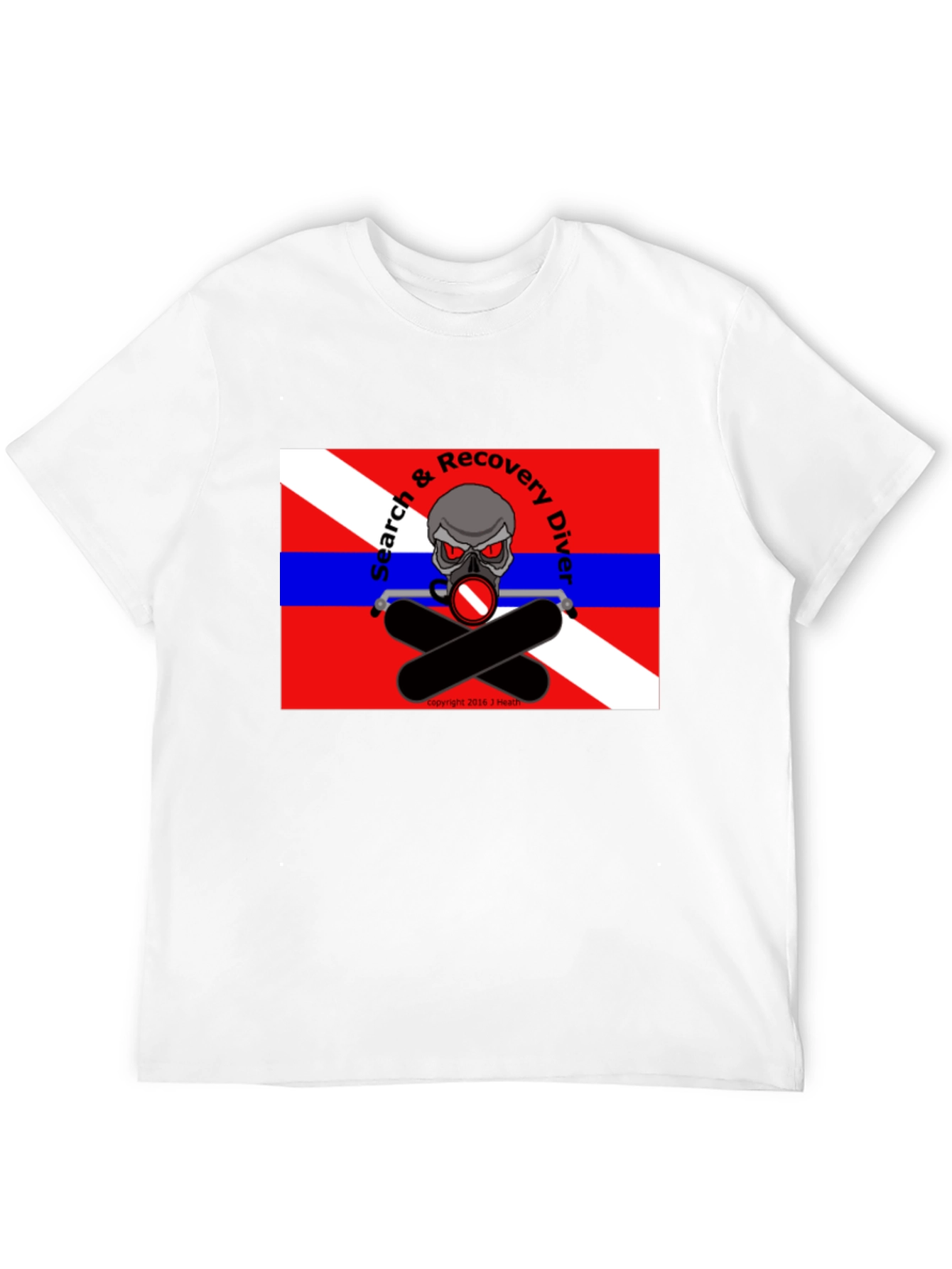 Search & Recovery Diver Skull T-Shirt