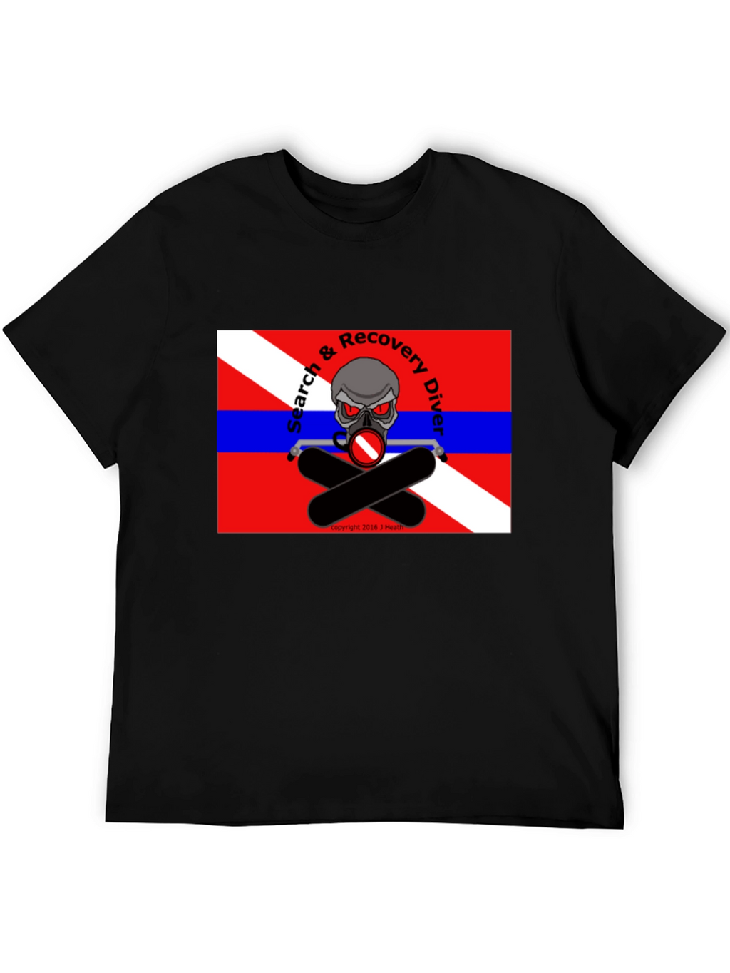 Search & Recovery Diver Skull T-Shirt