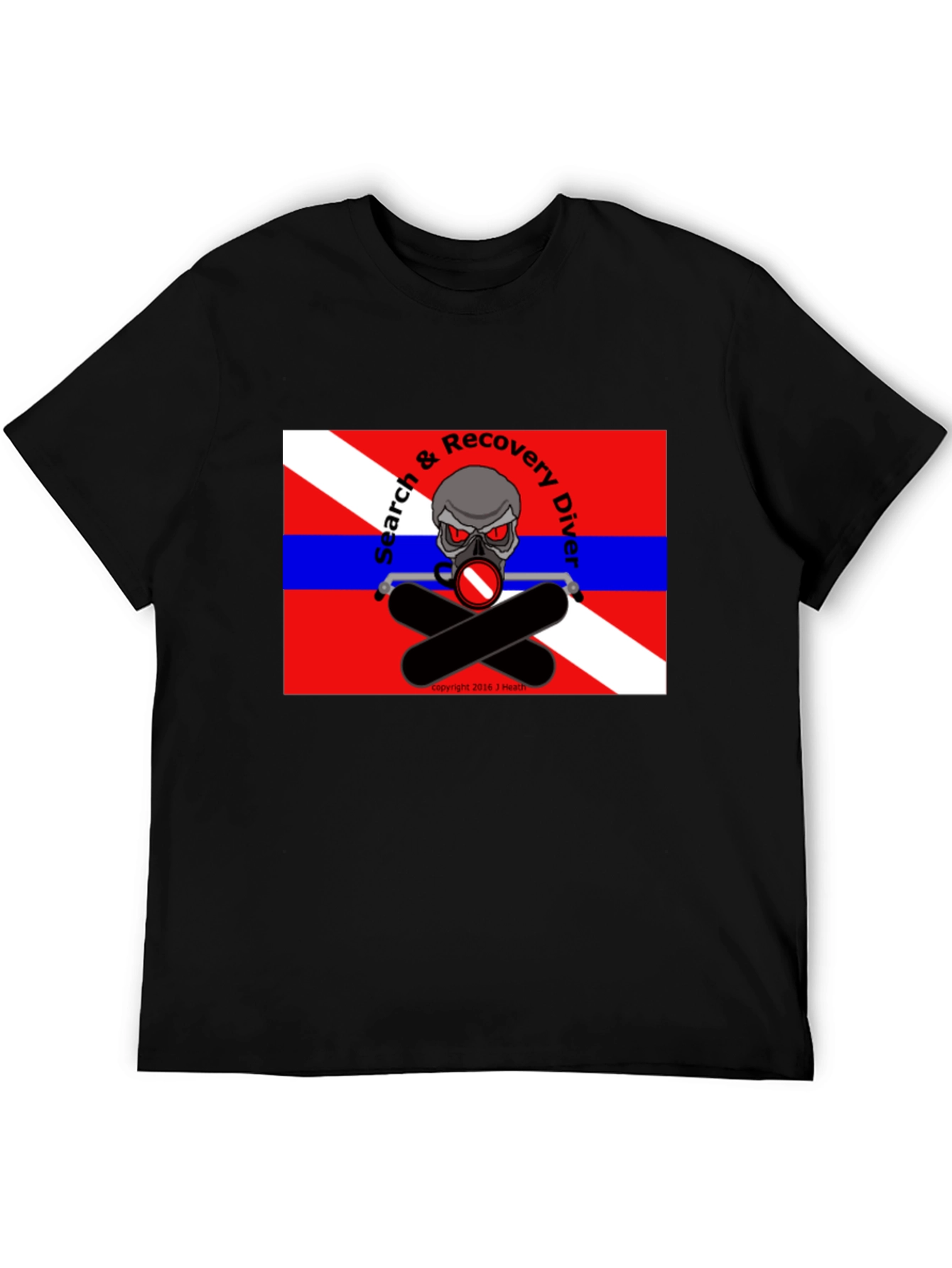 Search & Recovery Diver Skull T-Shirt