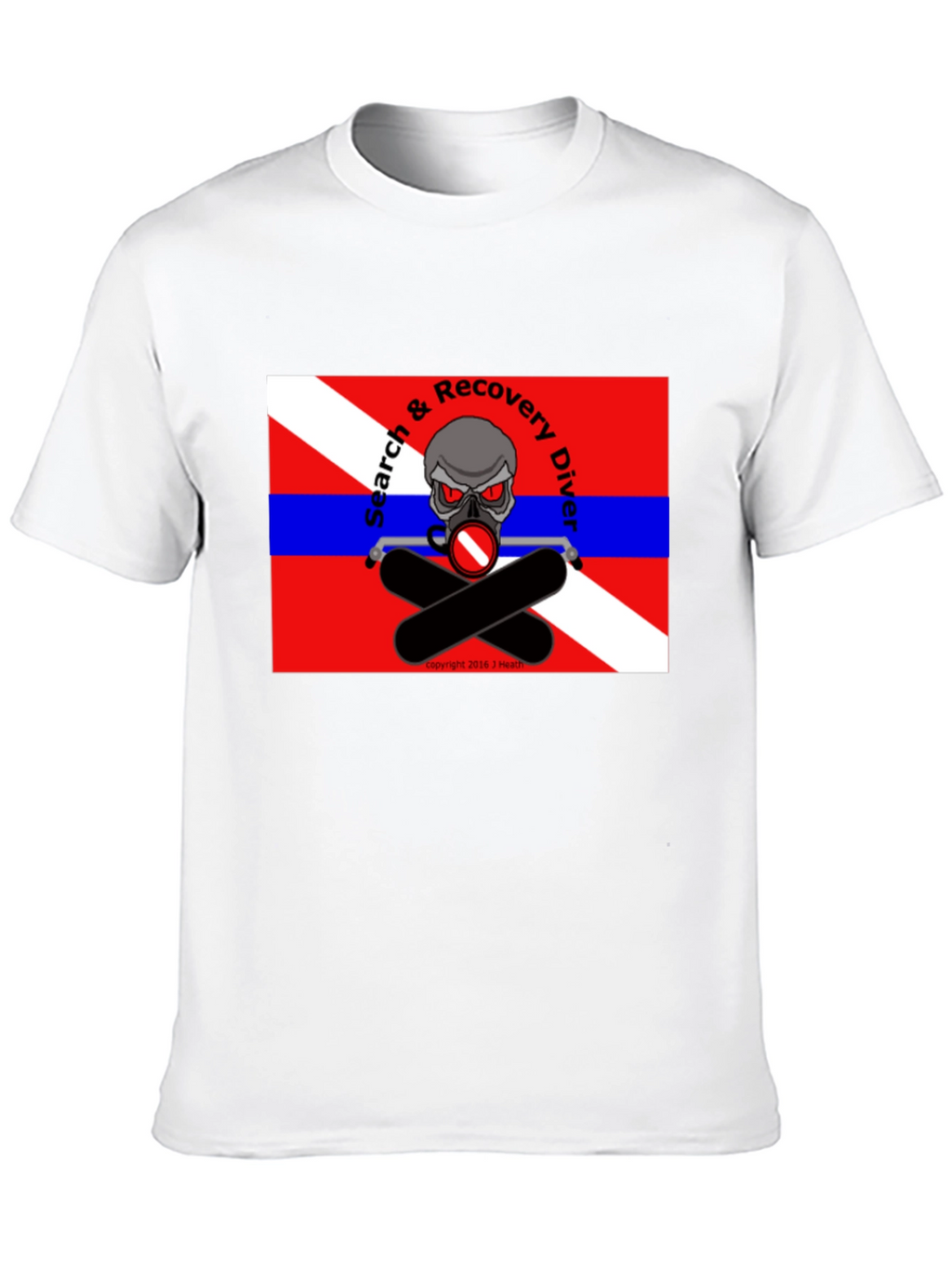Search & Recovery Diver Skull T-Shirt