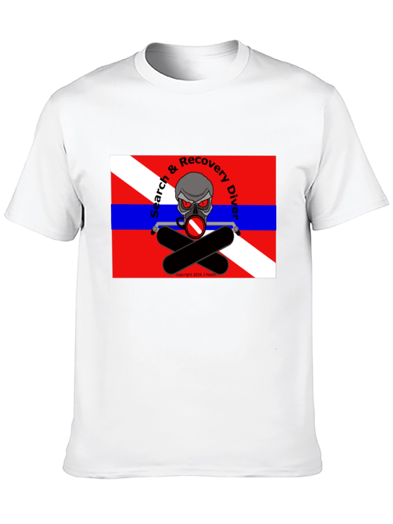 Search & Recovery Diver Skull T-Shirt