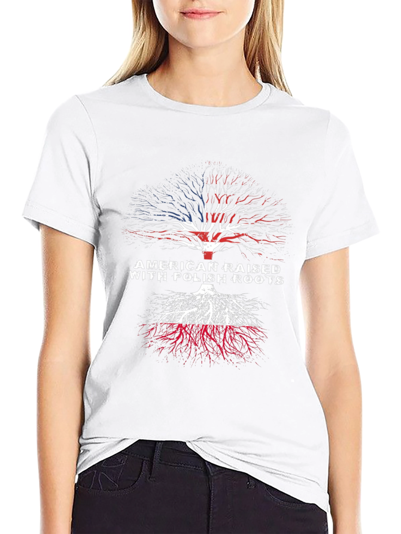 American Raised with Polish Roots T-Shirt