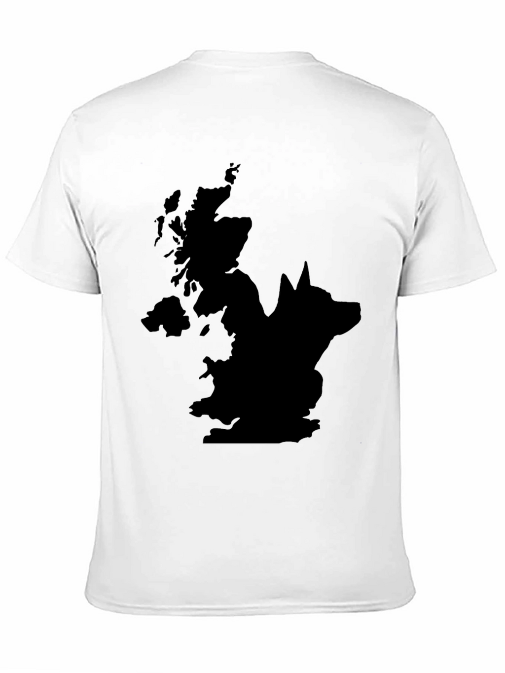 UK Wolf Graphic Tee - Mens Black T-Shirt