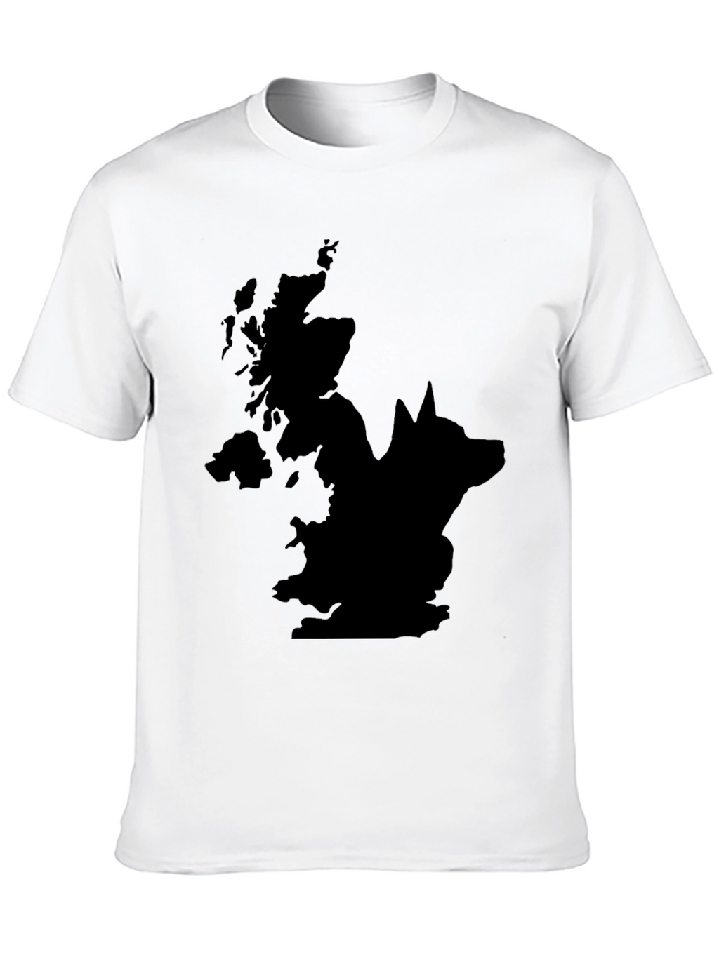 UK Wolf Graphic Tee - Mens Black T-Shirt