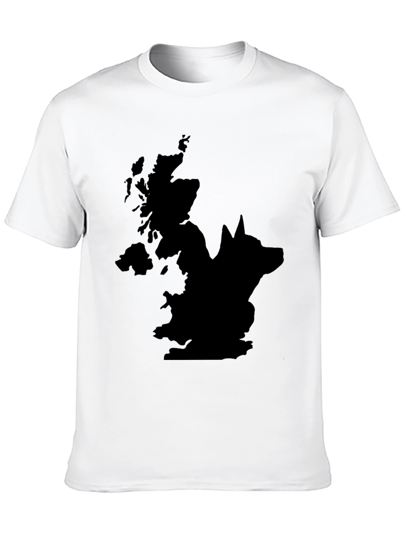 UK Wolf Graphic Tee - Mens Black T-Shirt
