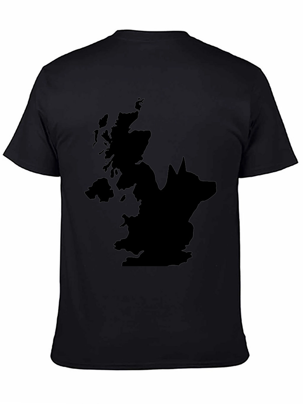 UK Wolf Graphic Tee - Mens Black T-Shirt